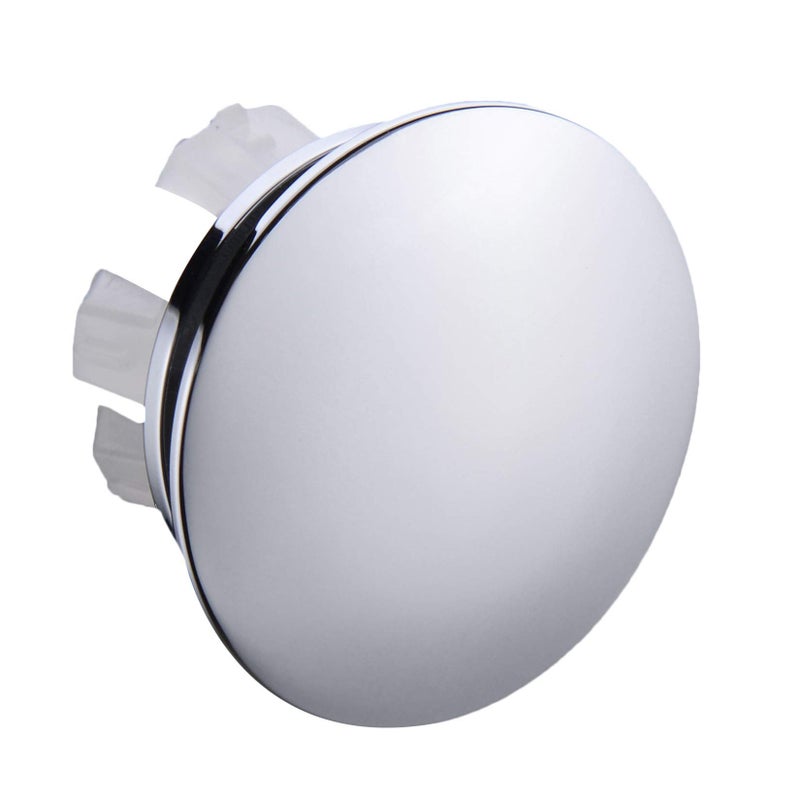 Orhemus Solid Brass Sink Overflow Cap Round Hole Cover for Bathroom Basin, Polished Chrome Finished - Image 1